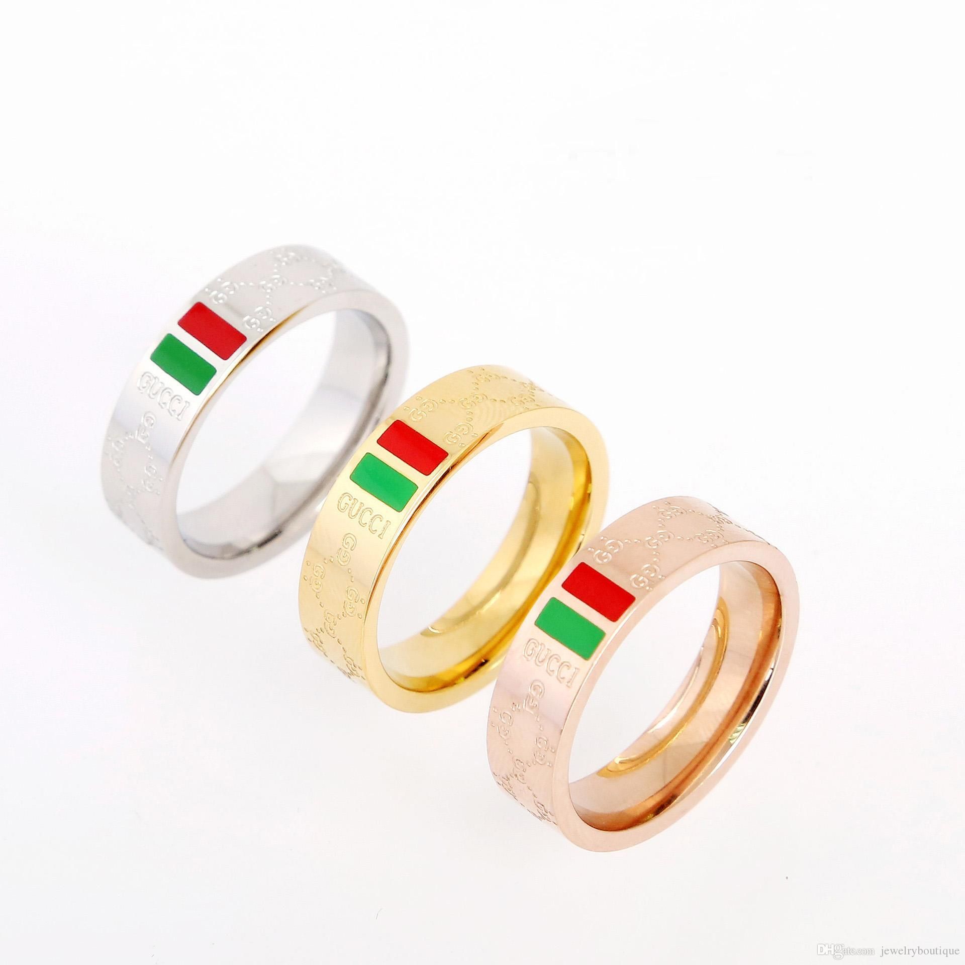 gucci ring green and red
