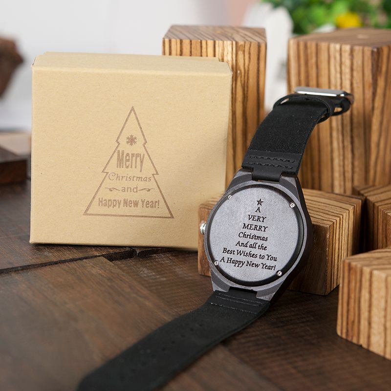 engraving men women watches family special christmas gifts for dad