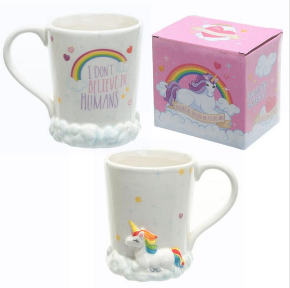 3d unicorn cups kawaii