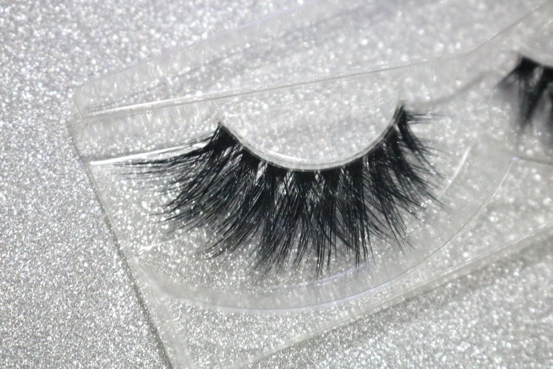 Clear Band Eye Lashes Crisscross Transparent Band False Eyelashes