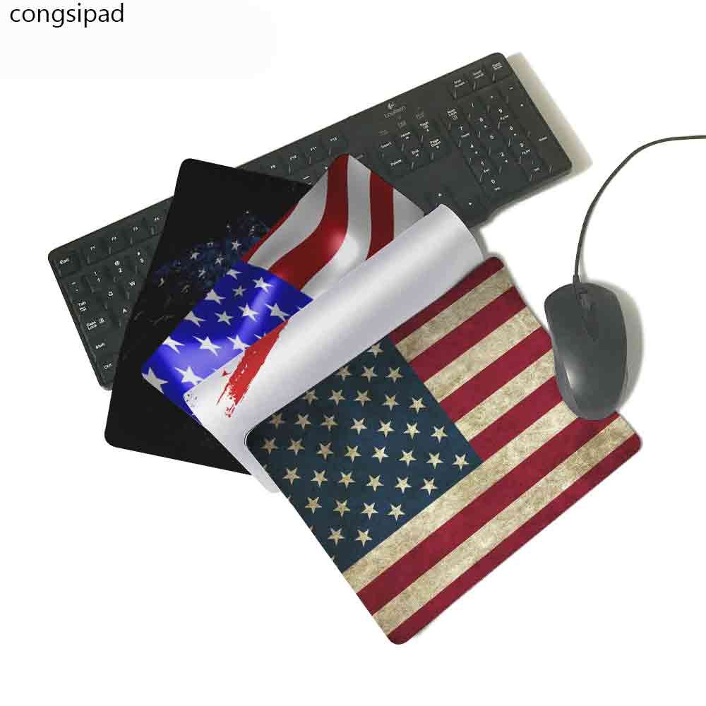 congsipad unique design usa flag slim mouse pad pads speed up mice