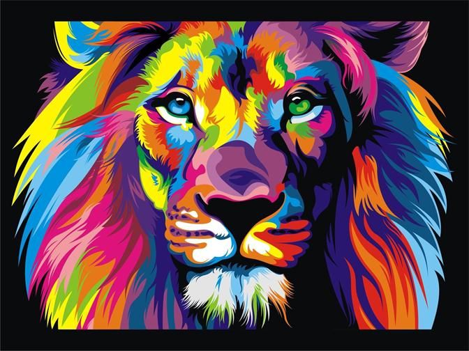 abstract animal painting
