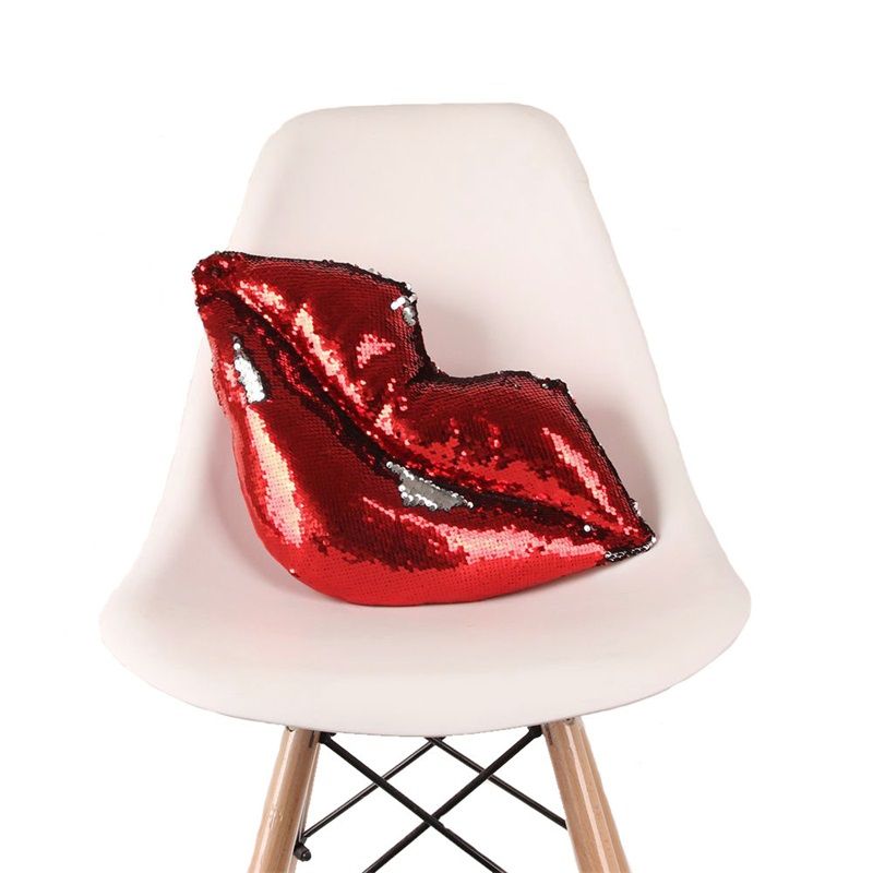 Double Color Sequins Pillow Y Red Lip Shape Decorative Throw Double Color Sequins Pillow Y Red Lip Shape Decorative Throw Pillows For Car Home Decor Cushion High Quality 16js Xb Outdoor Replacement Wicker