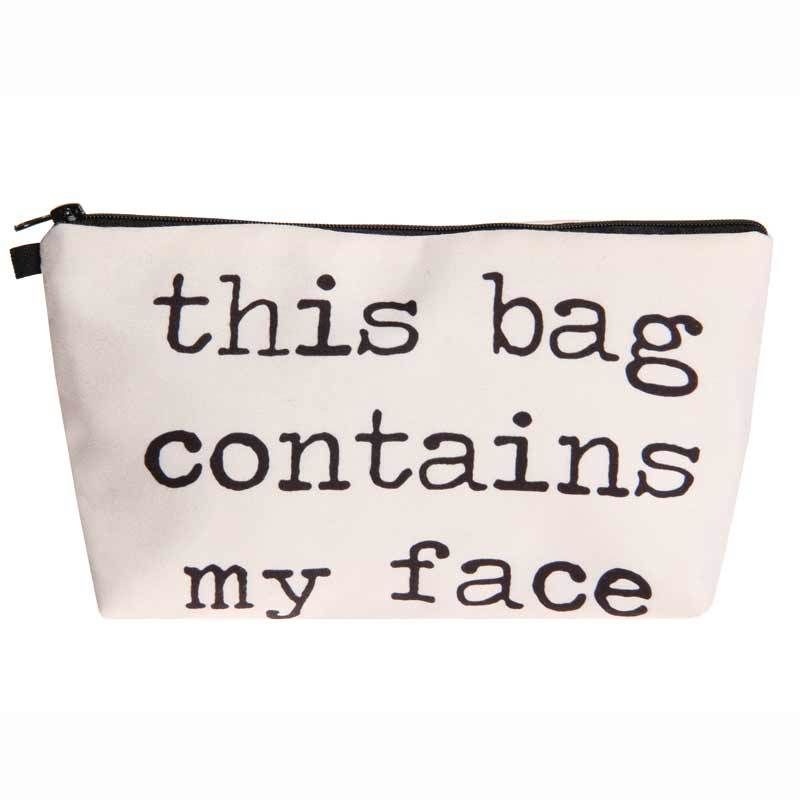 Put On My Fucking Face Mean Makeup Bag Manku Shop