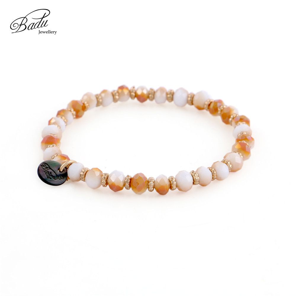 Badu Bracelet Cristaux Corde Femmes Mode Élastiques Facettes Charmes Perles Cristal Bijoux Perlé Bracelets Coloré 5mm PZkXiu