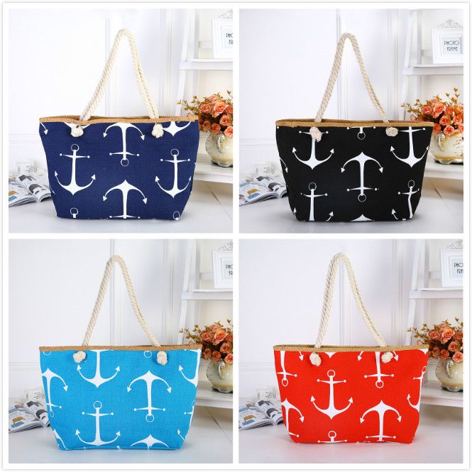 2021 Women Boat Anchor Shoulder Bags Stripe Designer Message Bag Summer