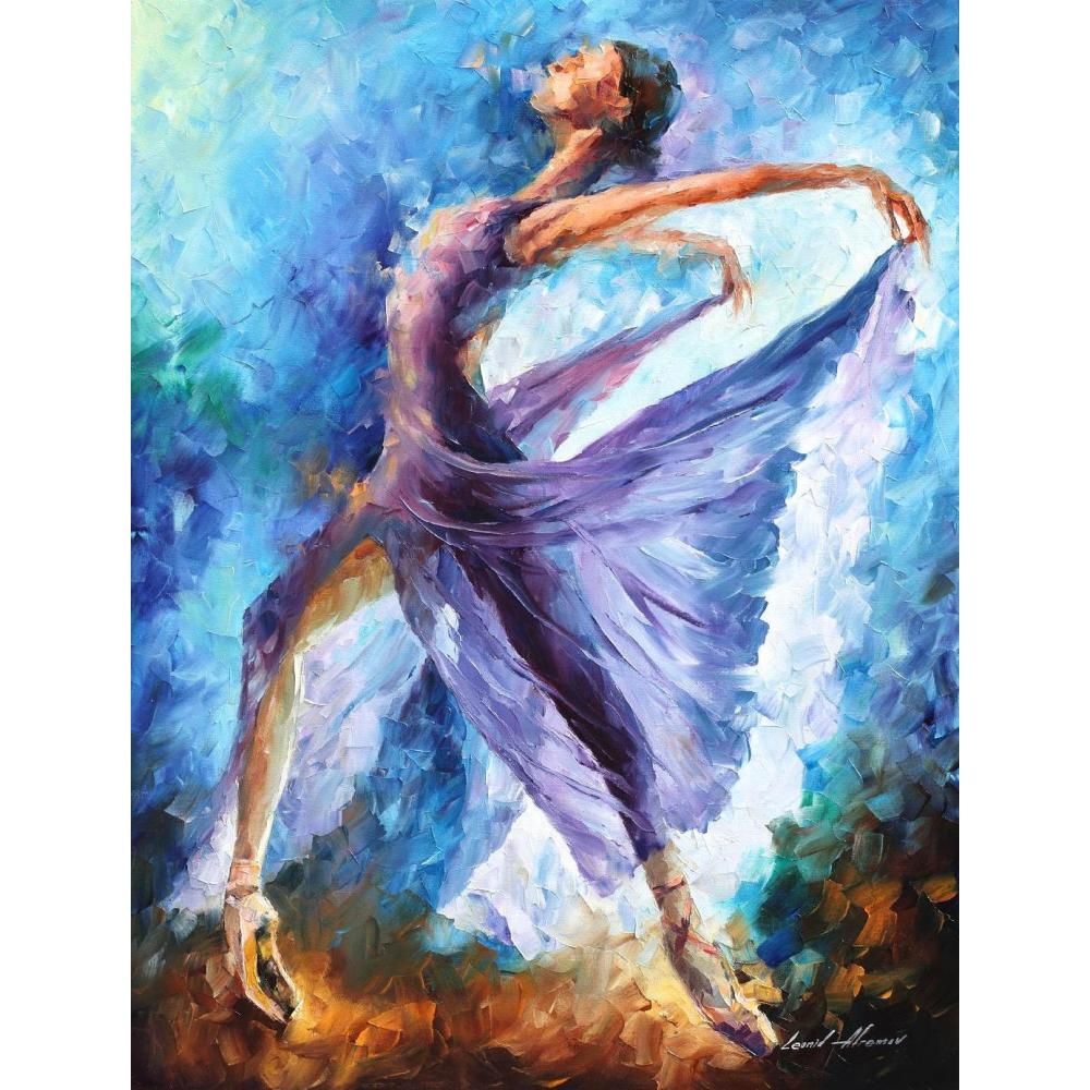 2019 hand painted leonid afremov famous oil paintings dance of