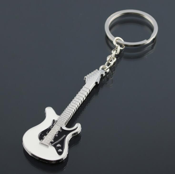 Guitar Keychain For Men Cute Bass Key Chain Ring For Kids High End Car