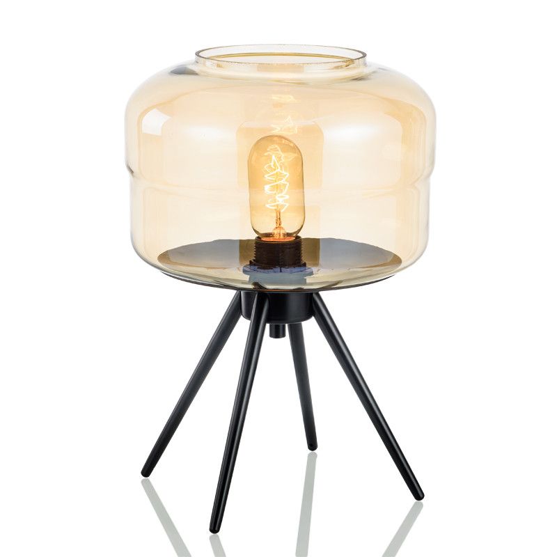 2018 Europe Table Lamp Smoke E27 Glass Shades Metal Desk Light Amber 2018 Europe Table Lamp Smoke E27 Glass Shades Metal Desk Light Amber Gray Color Office Lamps Deco For Bedroom E112 From James19198