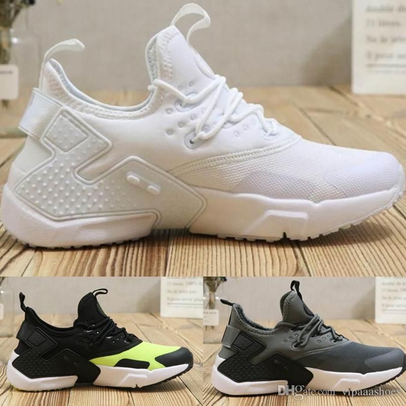 Acheter Nike Air Max Supreme Vapormax Off White Nmd Adidas New Air Huarache 6 Hommes Chaussures De Course Pas Cher Noir Blanc Noir Baskets Hommes Huaraches