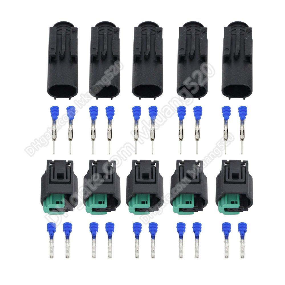 2019 Auto 2 Pin Male Female Wire Connector Engine Coolant Temp Water