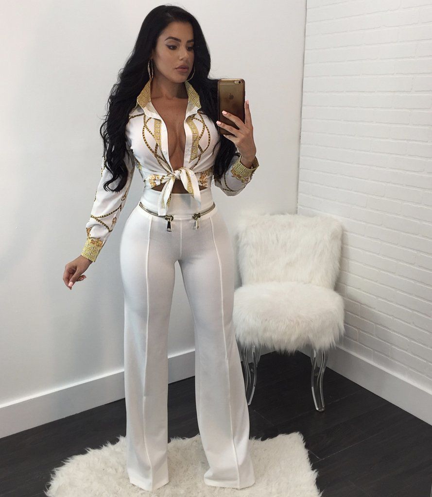 gold and white clothes