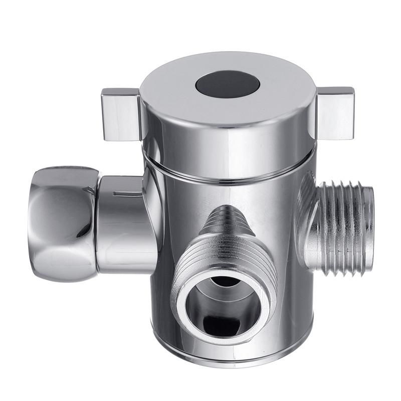 2019 3 Way Tee Connector Shower Head Diverter Valve G1 2 Three 2019 3 Way Tee Connector Shower Head Diverter Valve G1 2 Three Function Switch Adapter For Toilet Bidet From Jawman 28 68 Dhgate Com