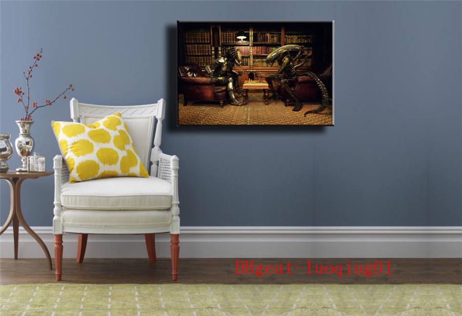 Large framed wall art image