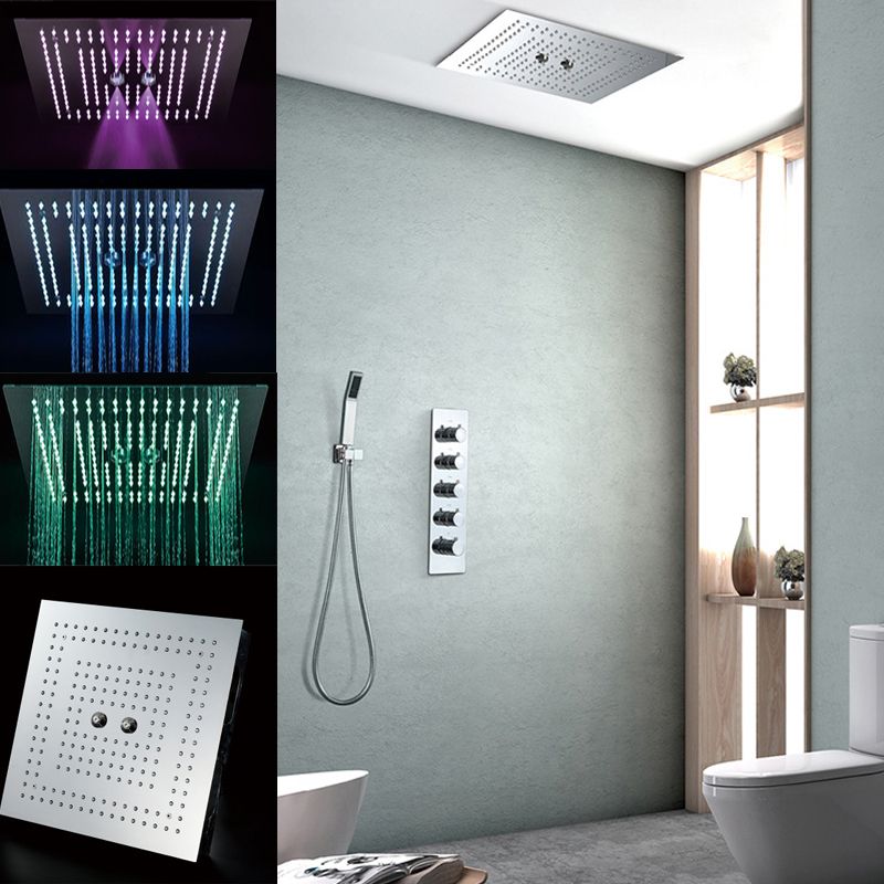 2020 Large Rain Shower Kit 16 Inch Recessed Ceiling Shower Panel Set