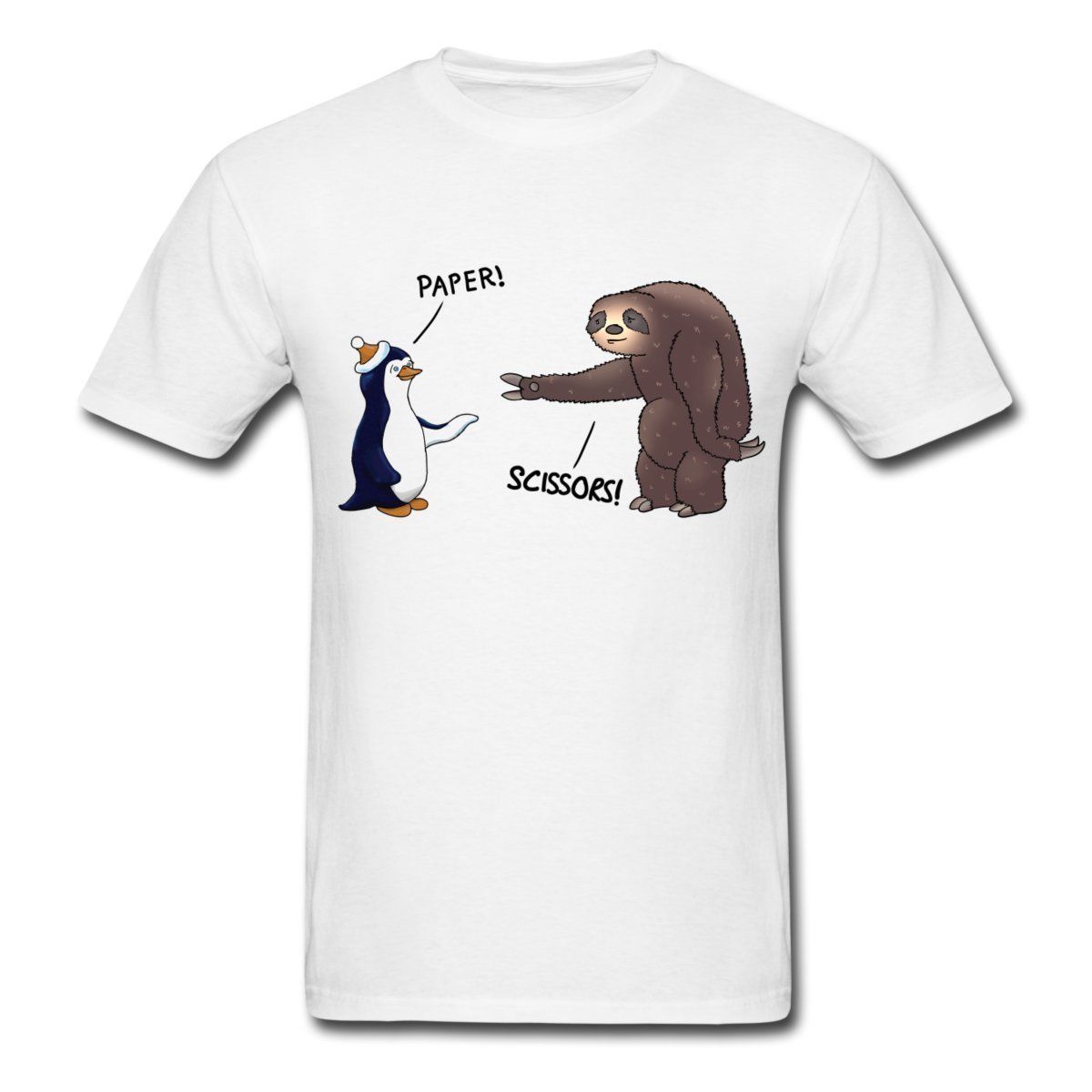 Funny T Shirt Slogans Mens Crew Neck Regular Short Sloth And Penguin Rock Paper Scissors Tee Shirt Fitted Shirts T Shirt Sale From Teespringshirts Funny T Shirt Slogans Mens Crew Neck Regular Short Sloth And Penguin Rock Paper Scissors Tee Shirt Fitted Shirts T Shirt Sale From Teespringshirts