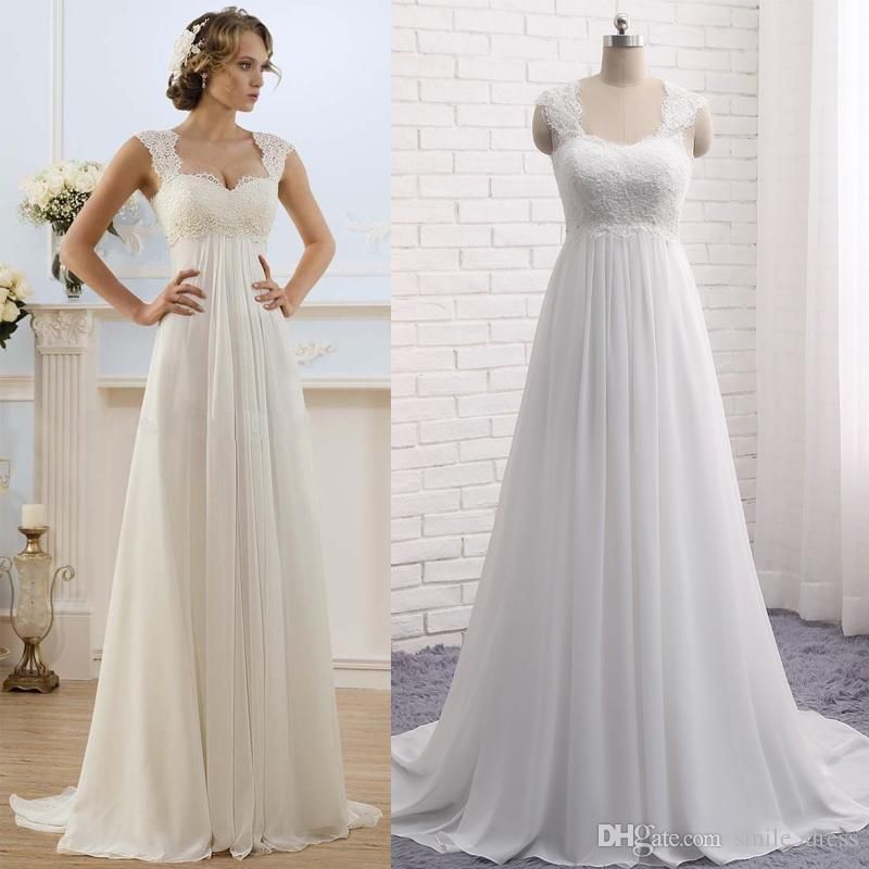 Discount Cheap Summer Beach Maternity Wedding Dresses A Line