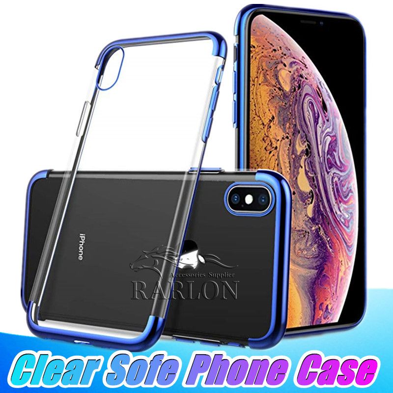 tpu transparent silicone coque pour iphone xs