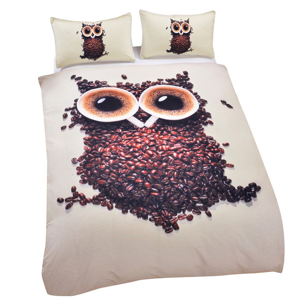 Cammitever Cartoon Owl Bedding Set 3d Printed Quilt Cover With Cammitever Cartoon Owl Bedding Set 3d Printed Quilt Cover With Pillowcases Fl Bed Home Textiles Comforter Queen From