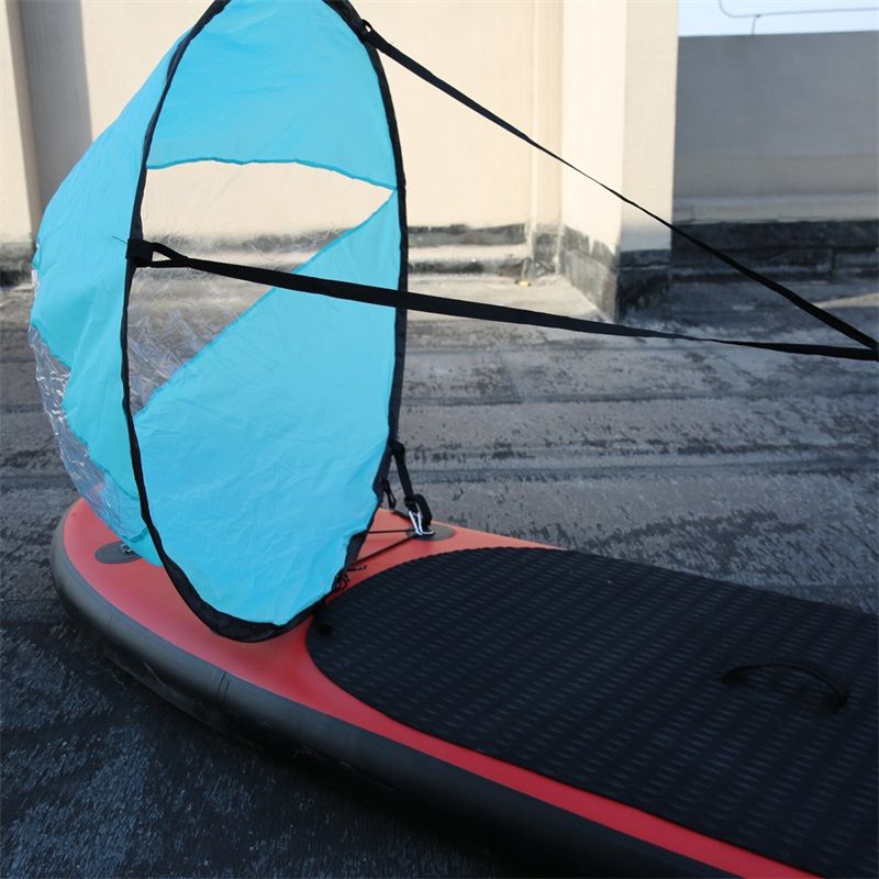 Faltbare Design Boot Wind Segel Sup Paddle Board Segeln Kanu Hub Ruderboote Clear Style Fenster Dropship Für Wassersport 48ht Zz