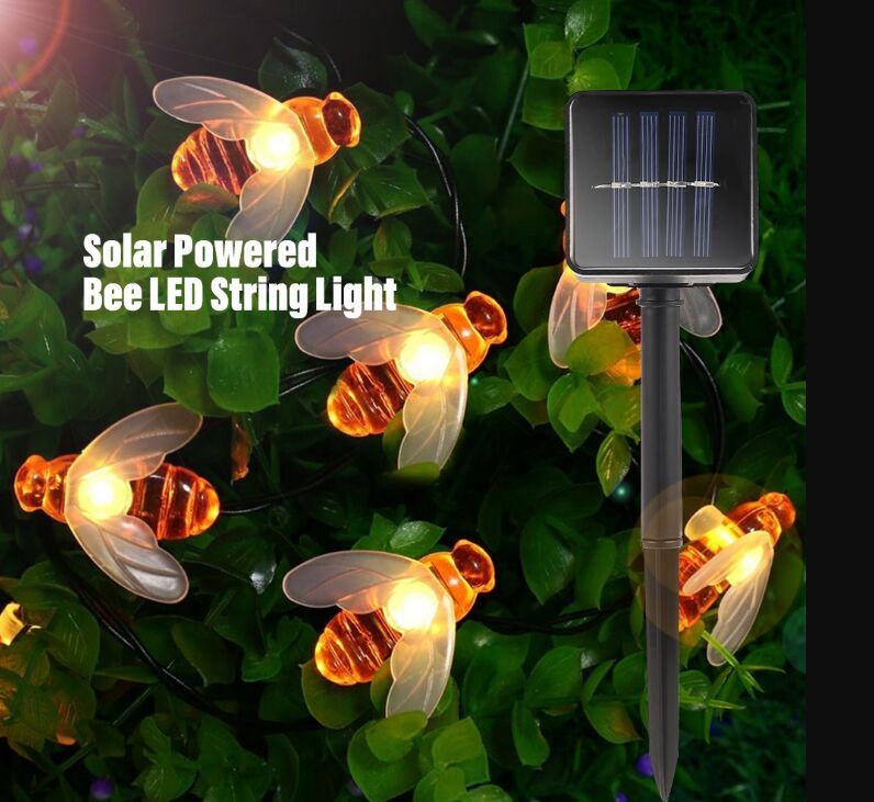 2019 New Solar Powered Cute Honey Bee Led String Fairy Light 20leds 2019 New Solar Powered Cute Honey Bee Led String Fairy Light 20leds Outdoor Garden Fence Patio Garland Lights From Rexbaby 5 91 Dhgate Com