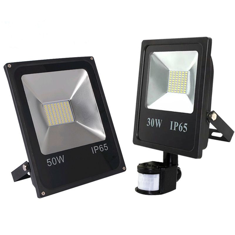 Motion Sensor Led Flood Light 220v 50w 30w 10w Waterproof Floodlight Motion Sensor Led Flood Light 220v 50w 30w 10w Waterproof Floodlight Spotlight Outdoor Lighting Street Lamp Reflector Ip65 Fixtures