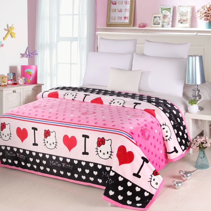 Cartoon Hello Kitty Fleece Blankets For Beds Pink Wave Point Throw Simple Hello Kitty Fleece Throw Blanket Cartoon Hello Kitty Fleece Blankets For Beds Pink Wave Point Throw Simple Hello Kitty Fleece Throw Blanket