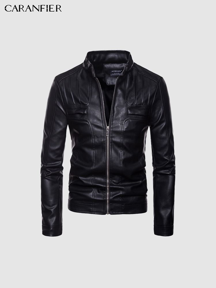 2019 Mens Leather Jackets High Street Long Sleeve Stand Collar Coats 2019 Mens Leather Jackets High Street Long Sleeve Stand Collar Coats Biker Motorcycle Pocket Zipper Windbreaker Outerwear From Redbud06 57 71 Dhgate Com