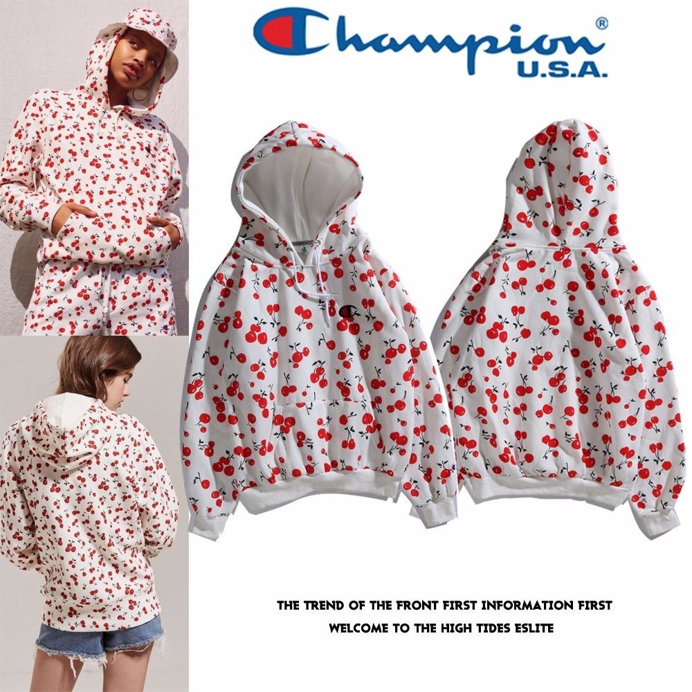 Champion cherry hoodie sweatshirt sale
