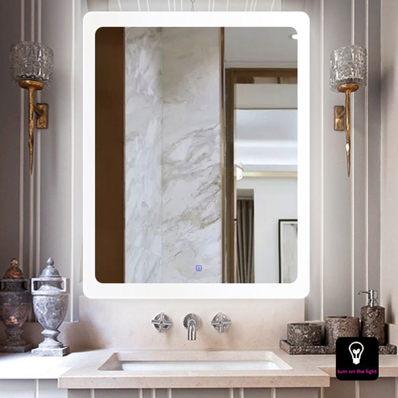 European Bathroom Antifog Touch Mirror Wall Lamp Toilet Hanging Led Waterproof Beauty Parlour Dressing With Lights