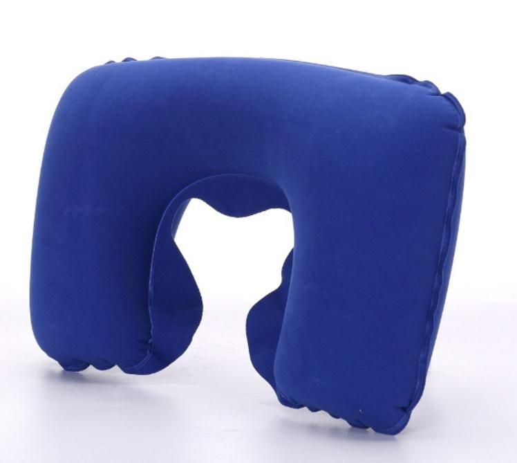 Inflatable Travel Pillow Neck U Rest Compact Air Cushion Sn638