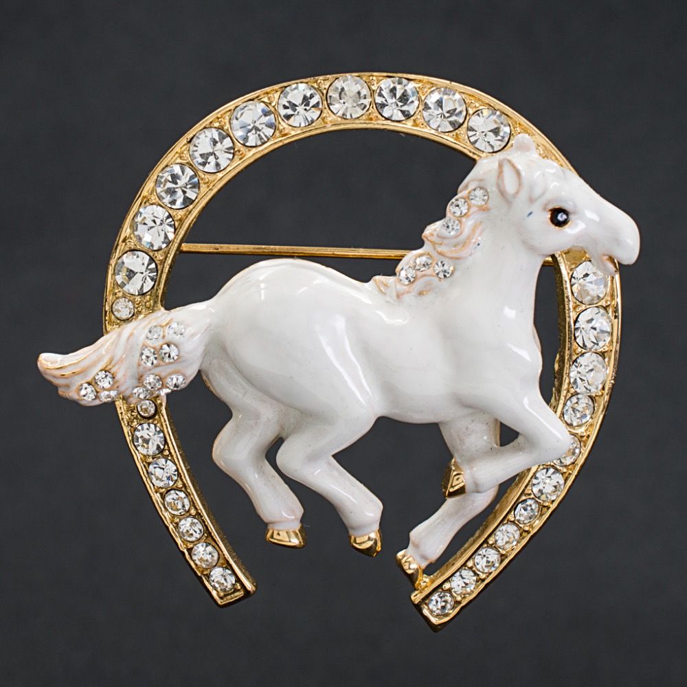 horse brooch pin