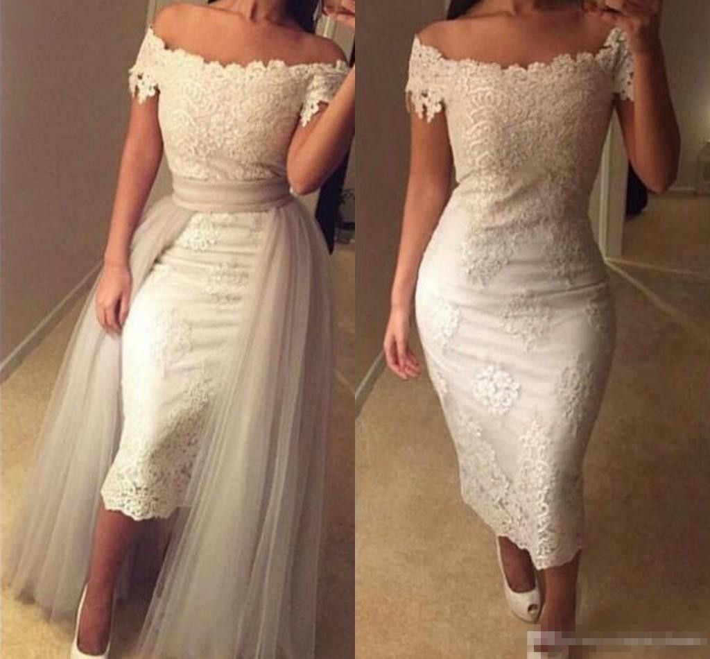 bodycon short wedding dress