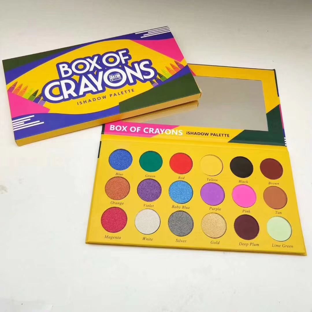 2018 BOX OF CRAYONS Eyeshadow IShadow Palette Shimmer Matte Eyeshadow