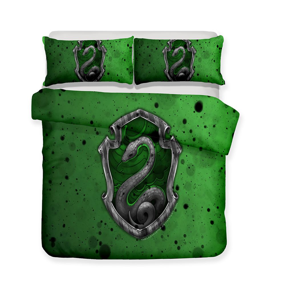 3d Printed Bedding Theme Harry Potter Green Slytherin College 3d Printed Bedding Theme Harry Potter Green Slytherin College Sets Duvet Cover Set Twin Comforter Pink From Home8888