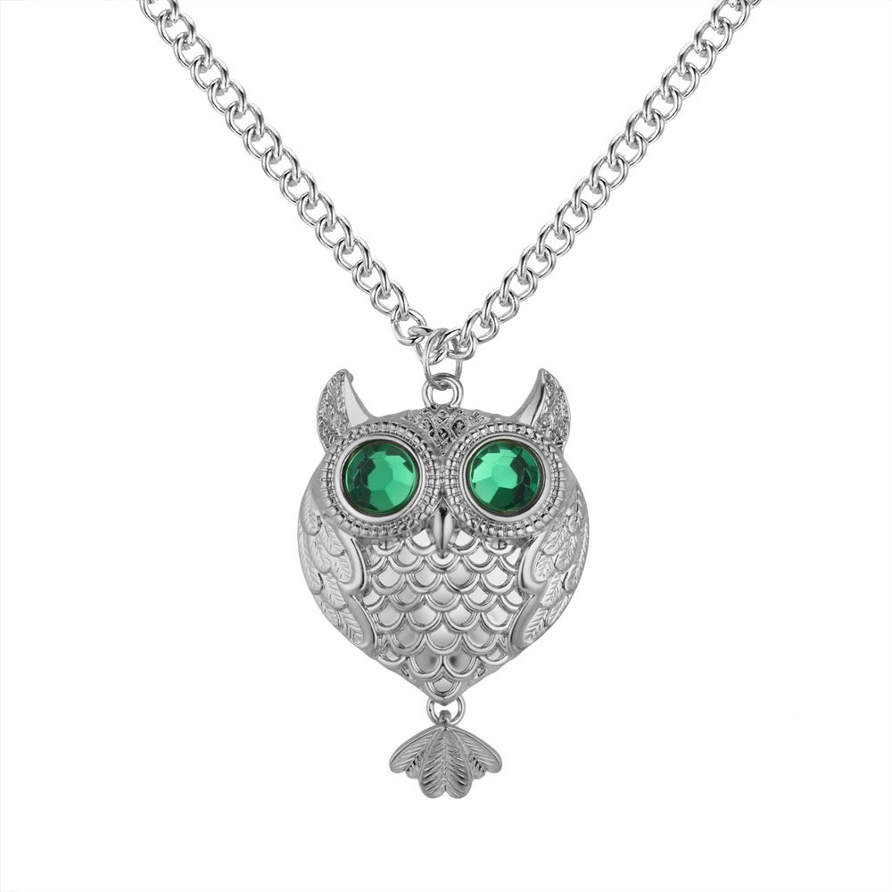 Women Owl Rhinestone Crystal Pendant Animal Long Chain Sweater Necklace Jewelry Women Owl Rhinestone Crystal Pendant Animal Long Chain Sweater Necklace Jewelry