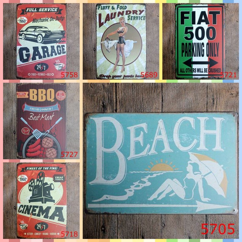 Grosshandel Strand Urlaub 20 30 Cm Metallblechschilder