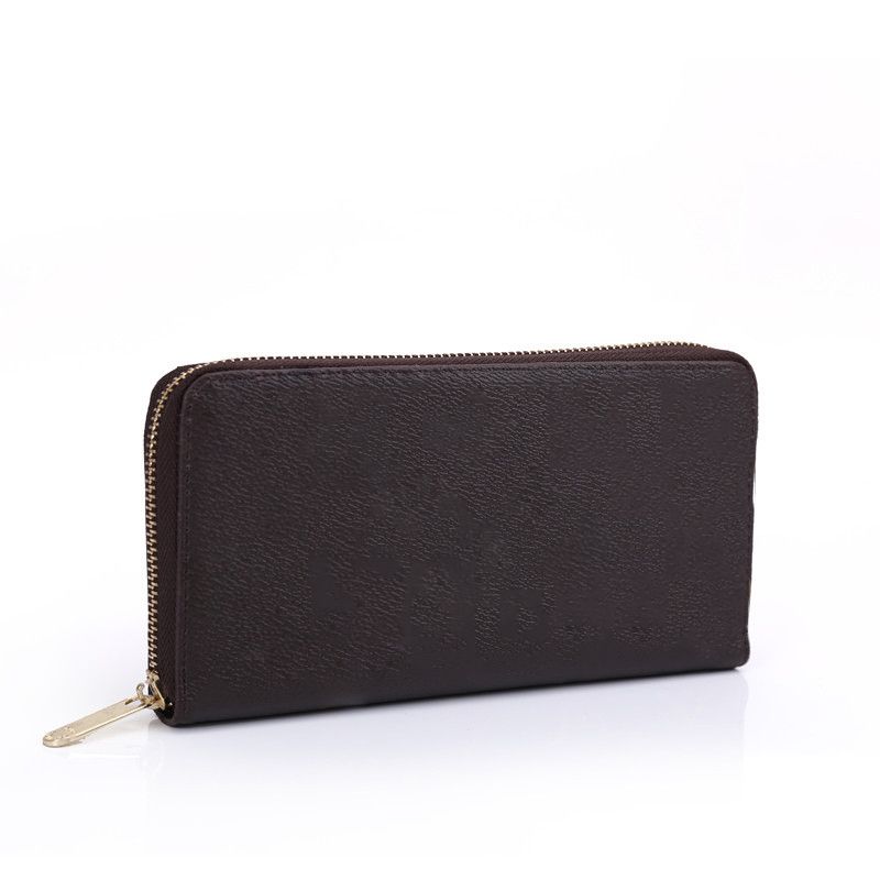 Brand Women Wallets Designer Coin Purses Pu Long Style Design with Card