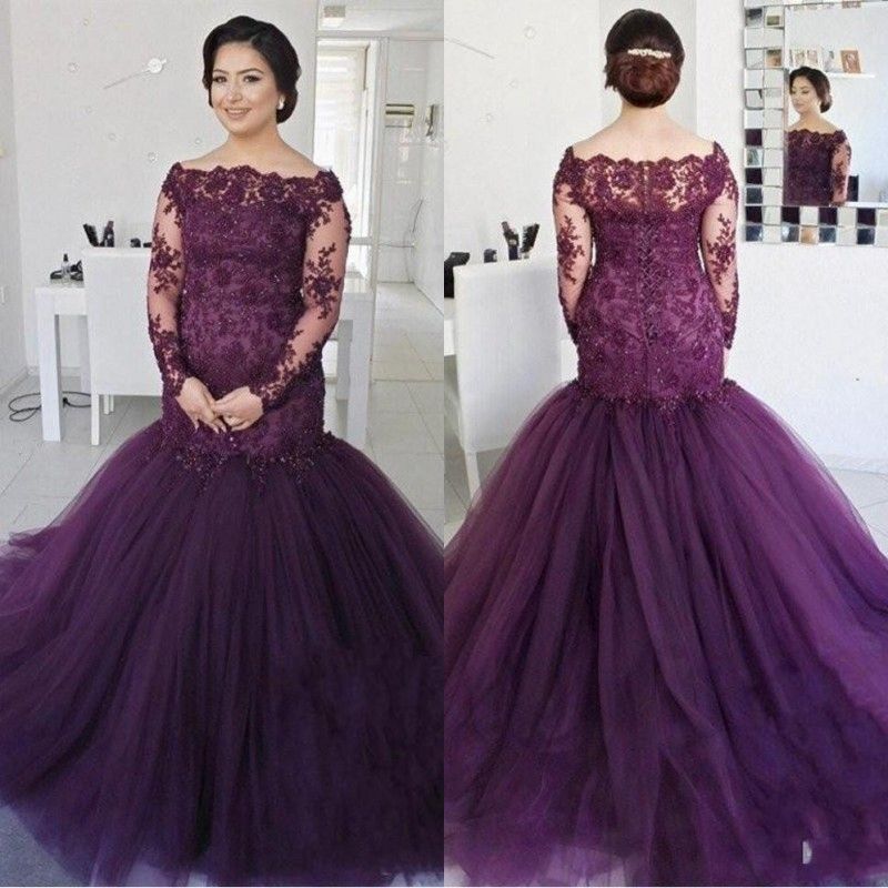 Grape Purple Prom Dresses