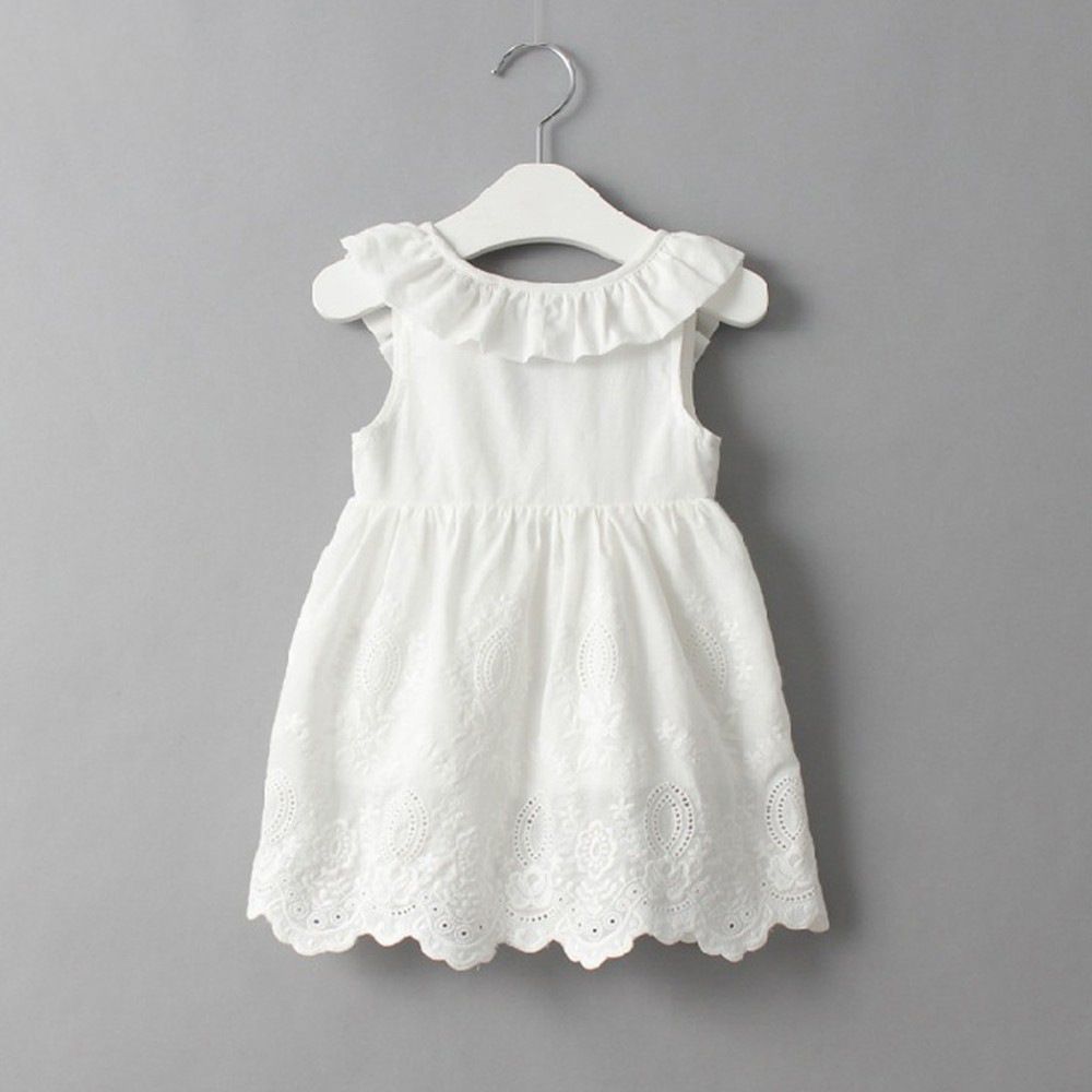 girls summer white dress