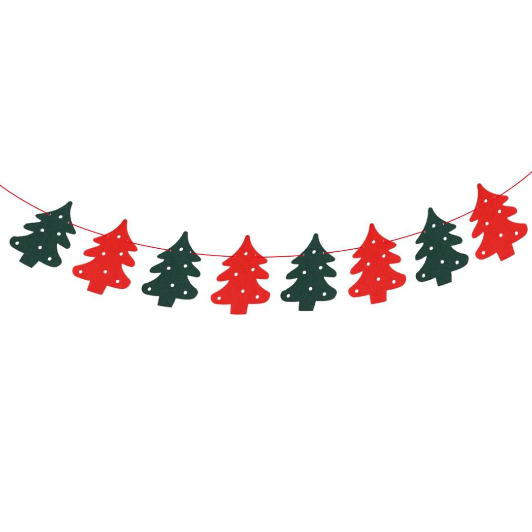 2 5 Meters Christmas Banners Christmas Tree Shape Bunting Garland Hanging Decoration Xmas Tree Ornaments Pendants Glass Christmas Ornaments Good Christmas