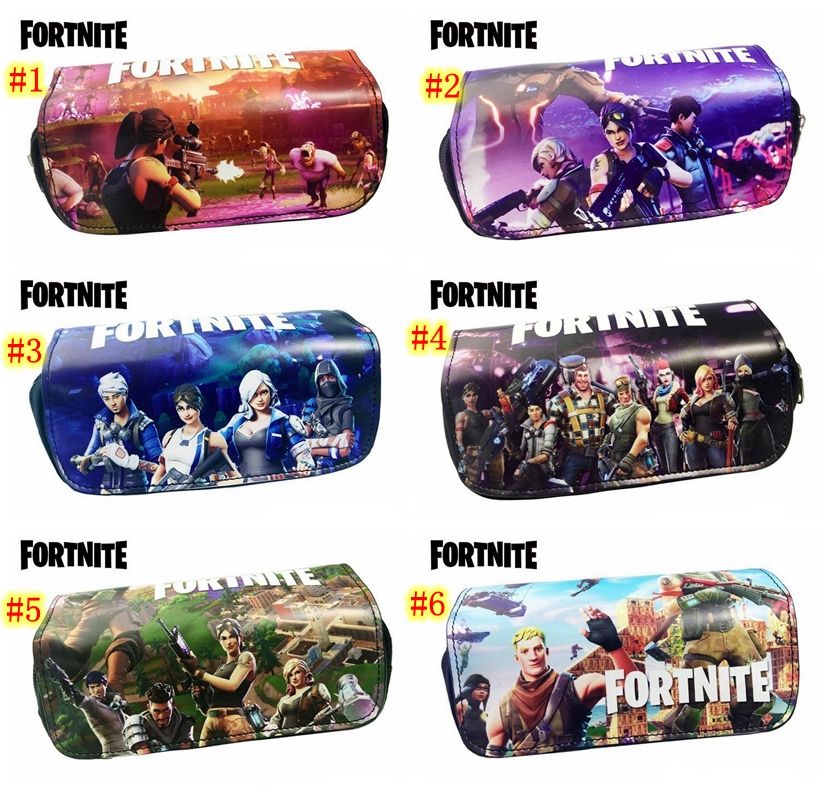 acheter 6 couleurs fortnite crayon case 20 9 6 5 cm fortnite 3d imprime crayon sac enfants etudiant bande dessinee toile crayon sac cosmetique sac - fortnite ordre couleur