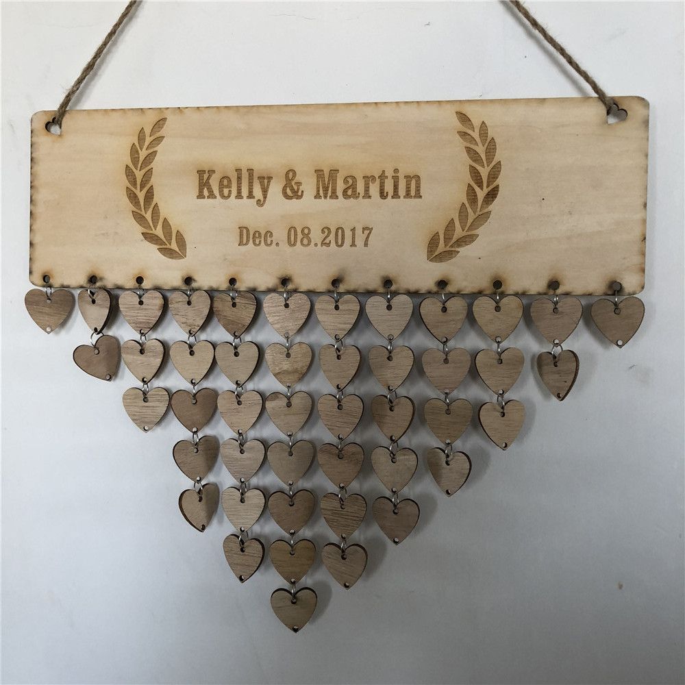 2019 personalized custom wedding guest book alternative wall sign book for wedding
