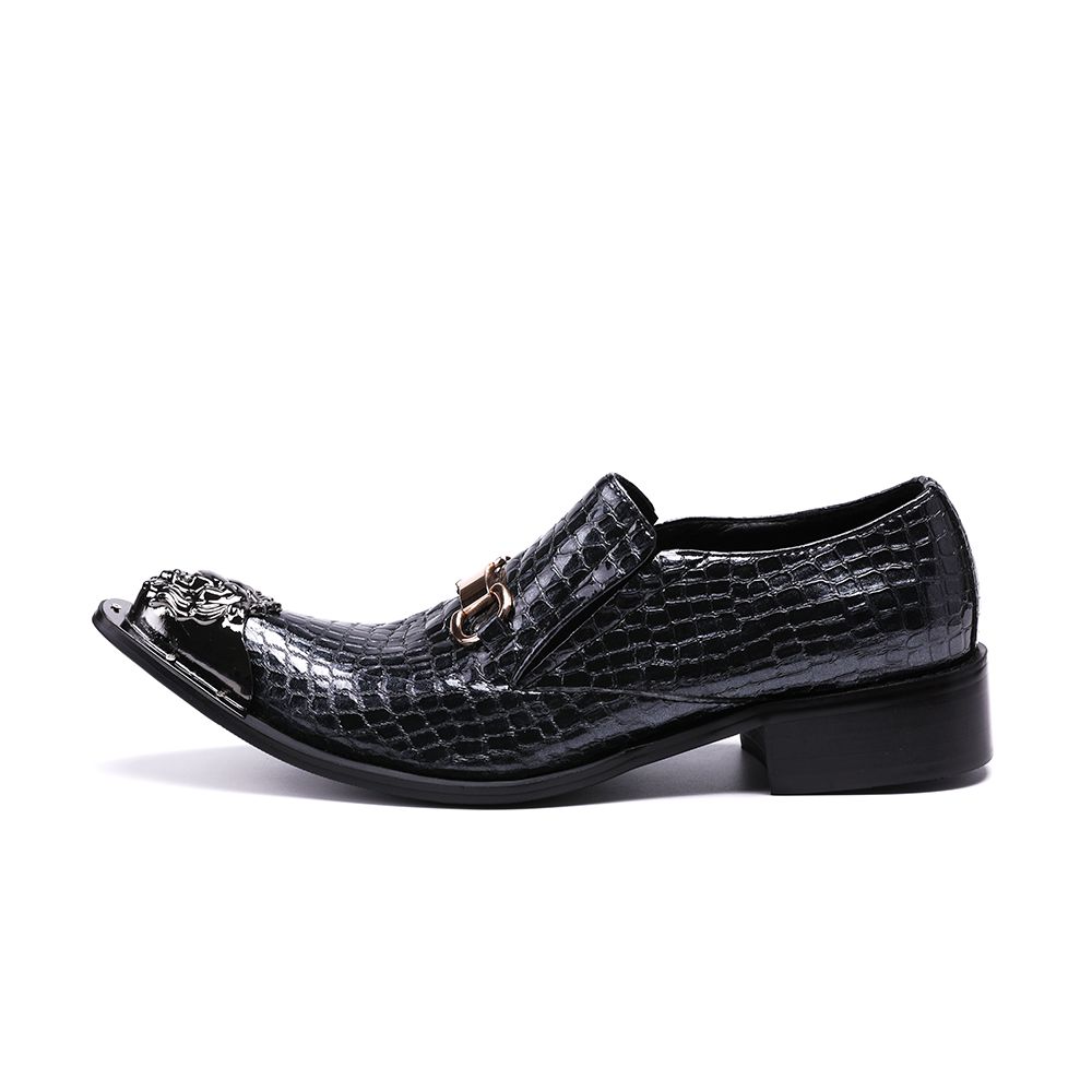 Acquistare Scarpe Da Sera Eleganti Da Uomo In Pelle Da Uomo Scarpe Da Sera  Classiche Da Uomo In Metallo Con Punta Stretta E Fibbia Economico |  Consegna Veloce E Qualità | It.Dhgate