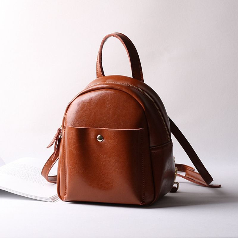 Whole New Arrival Women Genuine Leather Backpack Young Lady Real Whole New Arrival Women Genuine Leather Backpack Young Lady Real Luxury Female School Bags With Simple Design E143 Waterproof