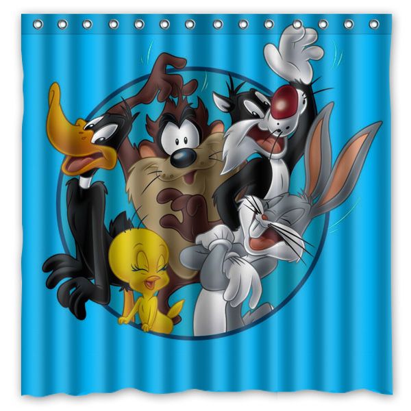 2018 Bugs Bunny Waterproof Polyester Shower Curtain Cartoon 2018 Bugs Bunny Waterproof Polyester Shower Curtain Cartoon Rabbit Mildewproof Bath Curtains Cortinas Para Banheiro 180x180cm From Huayama