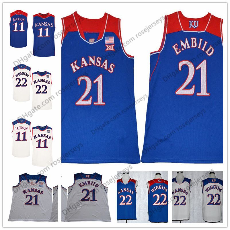 2019 NCAA Kansas Jayhawks 13 Wilt Chamberlain 21 Joel Embiid 22 Andrew Wiggins 11 Josh Jackson