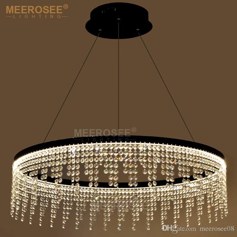 New Design Led Ring Chandelier Light Crystal Lamp Hanging Drop New Design Led Ring Chandelier Light Crystal Lamp Hanging Drop For Dining Room Lamparas Lighting Home Glass Ball Pillar