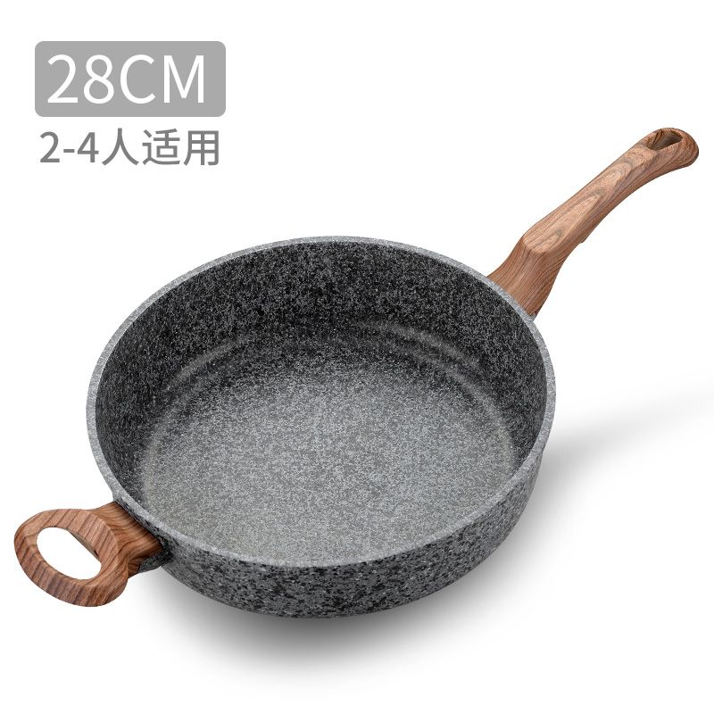 Granite Layer Frying Pan Thicken Stone Flat 28cm Nonstick Egg Granite Layer Frying Pan Thicken Stone Flat 28cm Nonstick Egg Breakfast Smokeless Grill Kitchen Pots Pans Kitchenaid And From China Smoke