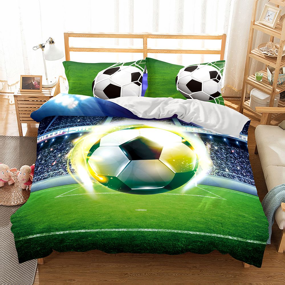 3d Basketball And Football Pattern Bedding Set Twin Full Queen King Goose Down Comforter Sets Best Fleece Queen